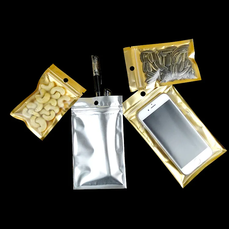 Wholesale Aluminum Foil Ziplock Bags For Plastic Earring Packaging Gold  Finish From Yi110, $19.61